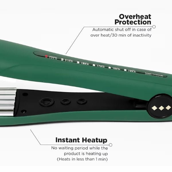 Ikonic Professional Pro Titanium Crimp Hair Crimper