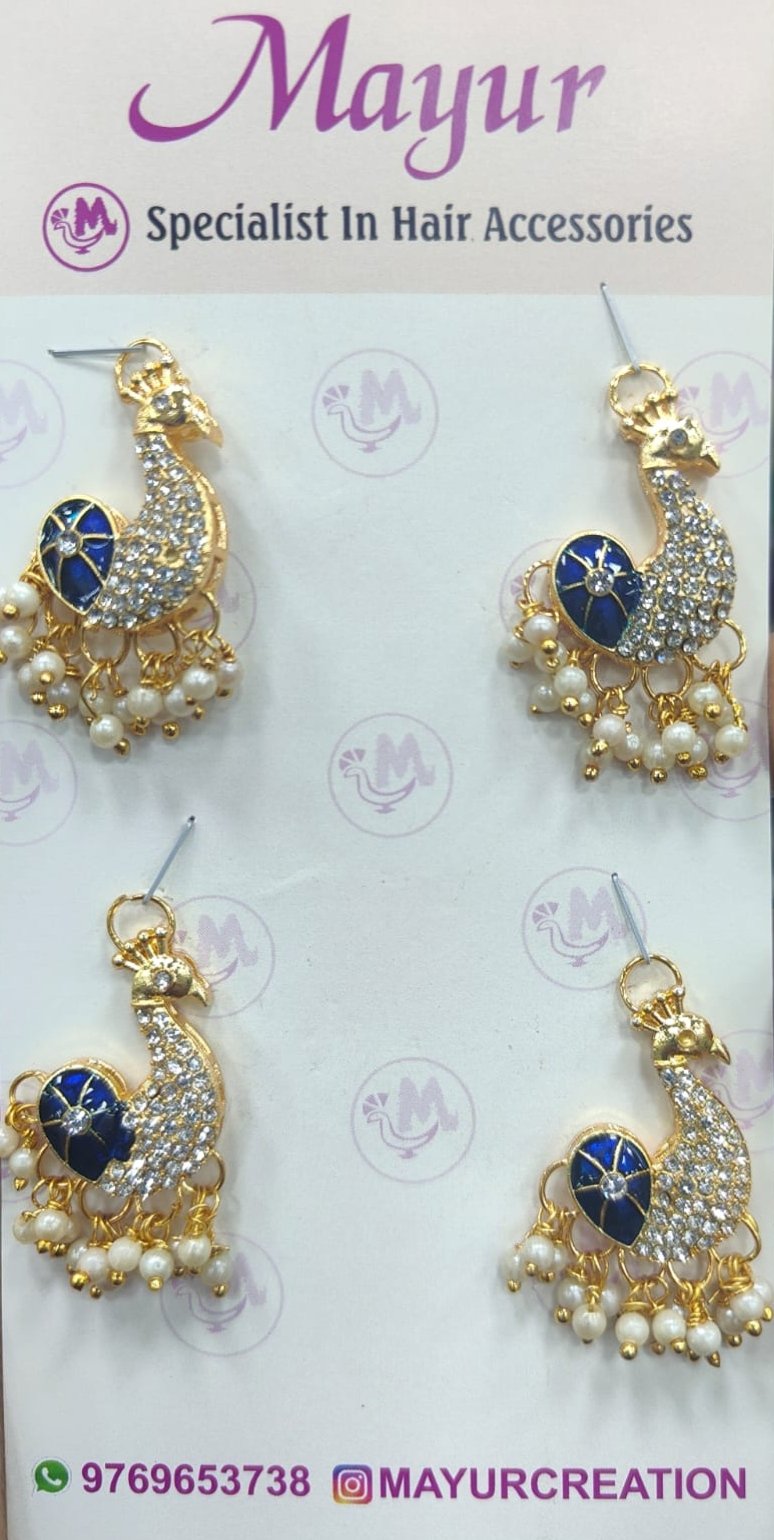 Elegant Peacock Motif hair accessories