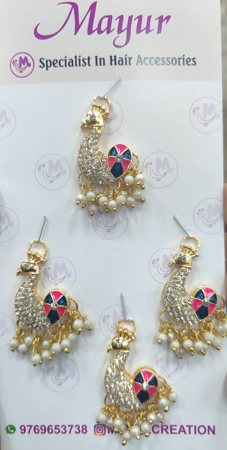 Elegant Peacock Motif hair accessories