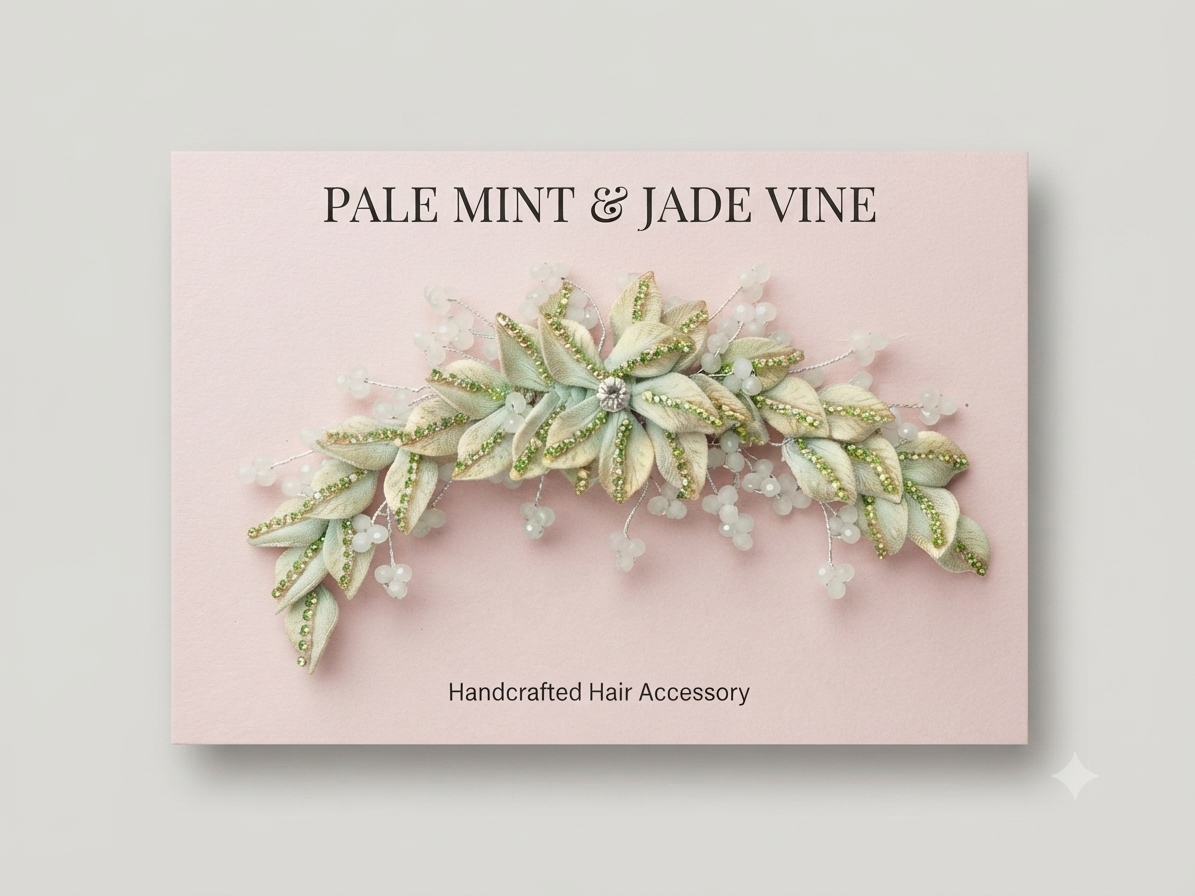 Handcrafted Floral & Rhinestone Hair Vine hair accessories