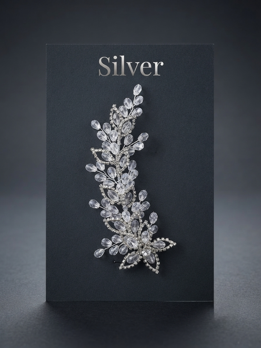 Exquisite Crystal & Floral Branch Hair Vine hair veni