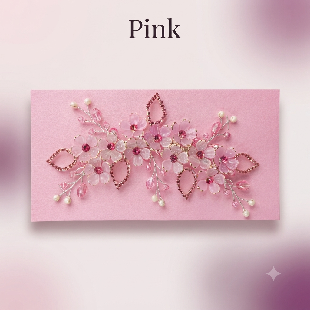 Mayur Creation Ethereal Crystal & Petal Floral Hair Vine