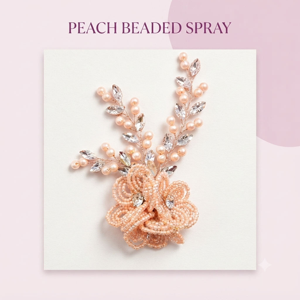 Radiant Artisan Floral Beaded & Crystal trending Hair accessories