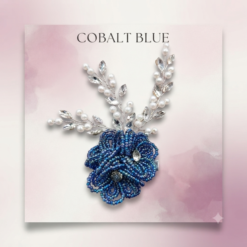 Radiant Artisan Floral Beaded & Crystal trending Hair accessories