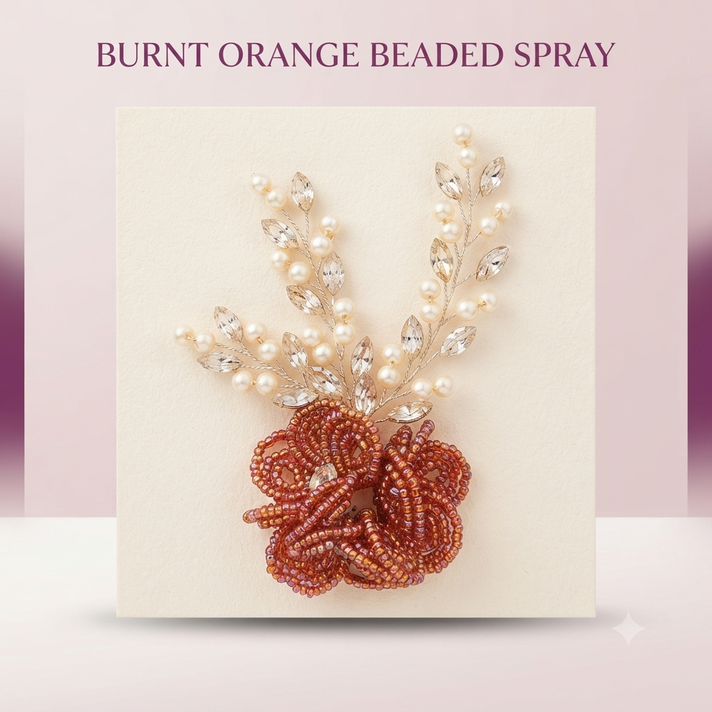 Radiant Artisan Floral Beaded & Crystal trending Hair accessories