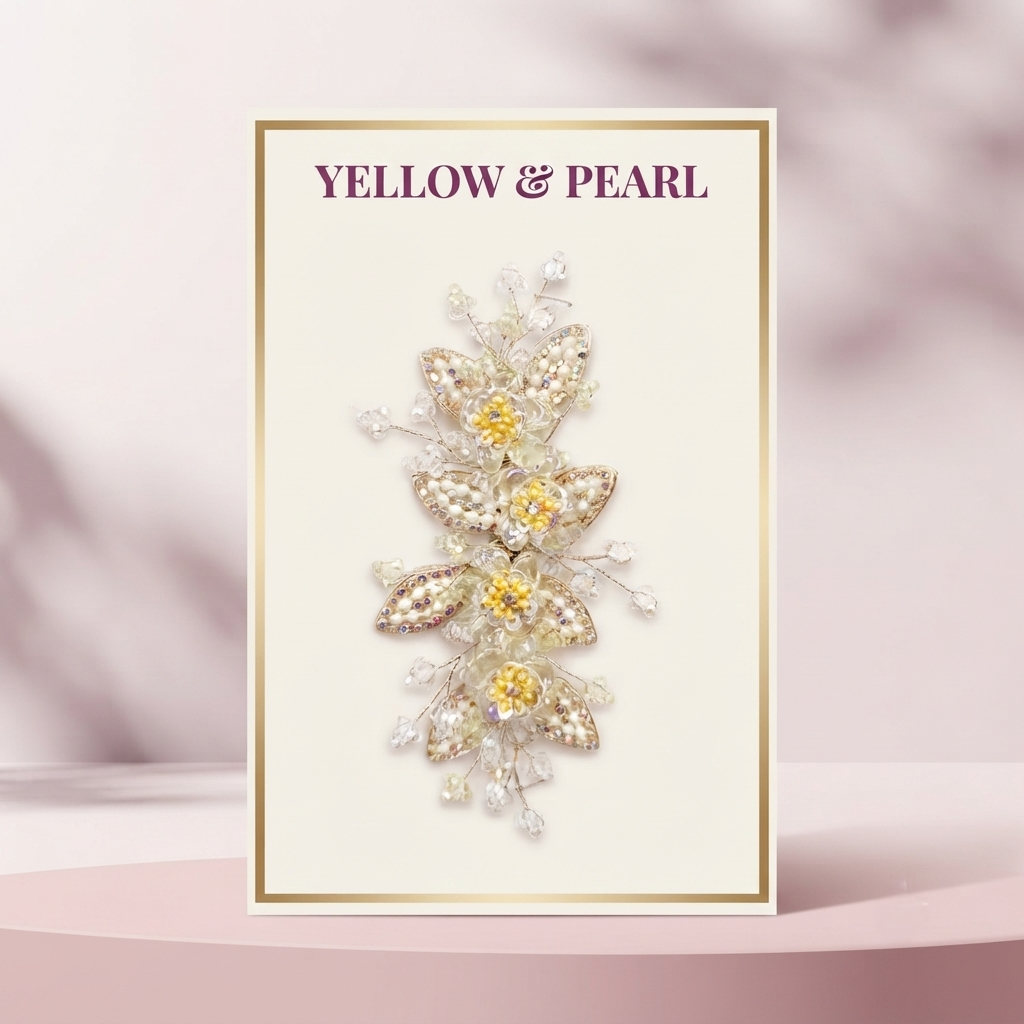 Hair veni Ethereal Blossom Crystal & Pearl Hair Vine