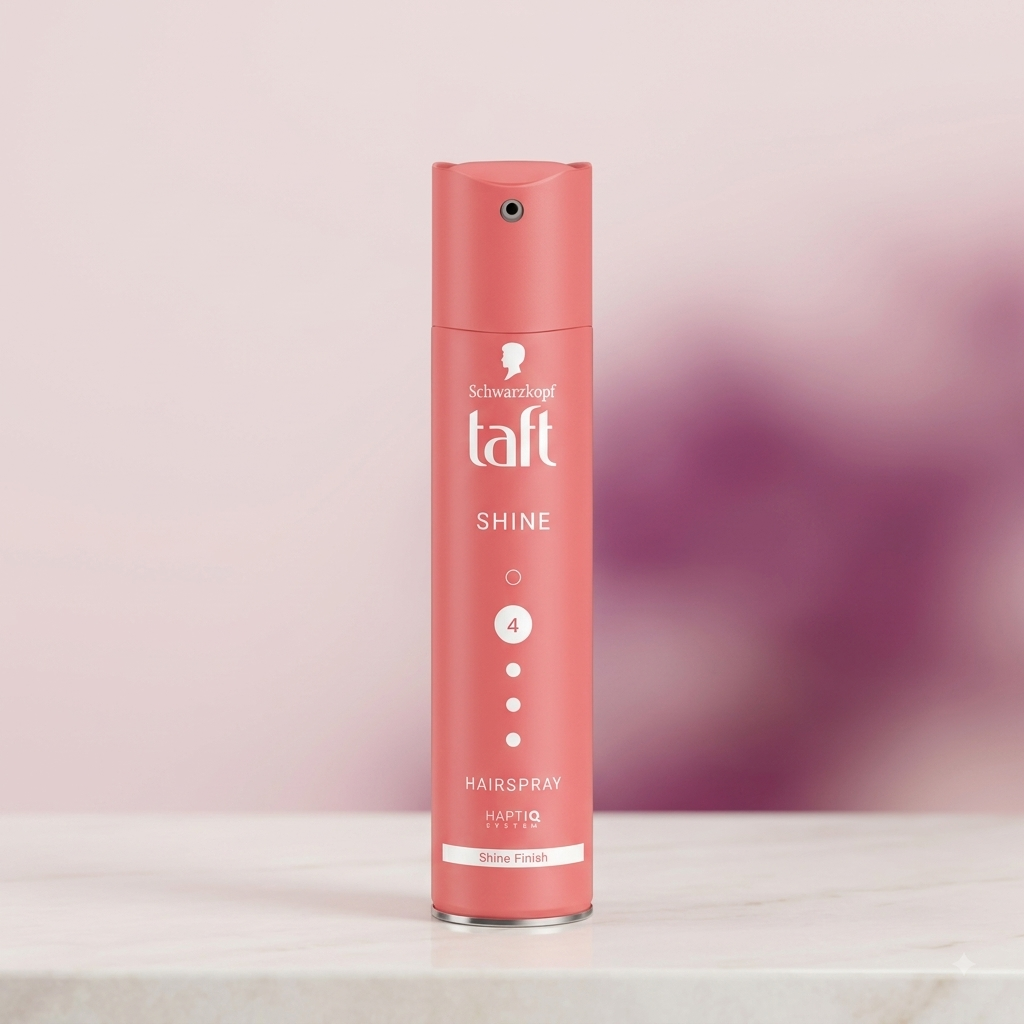 Schwarzkopf TAFT Shine Hair Spray For Shinner Hair With Diamond Luminizer Formula Hold 4, Lasts 24Hr+