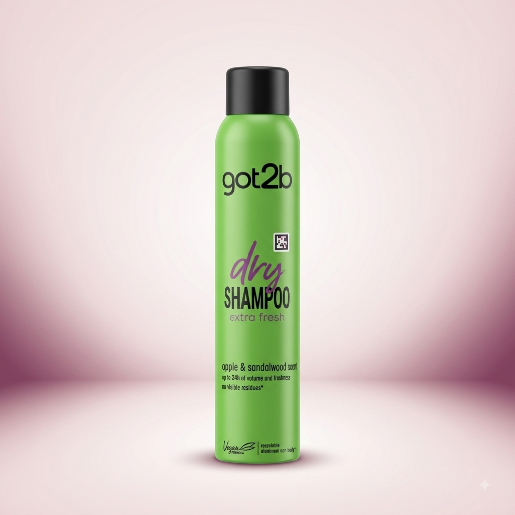 Got2B Got2b Dry Shampoo Instant Fresh Up Extra Fresh, Oil Absorbing Formula with 48h Fragrance Of Apple & Sandalwood With Fresh Hair Feel And Volume -