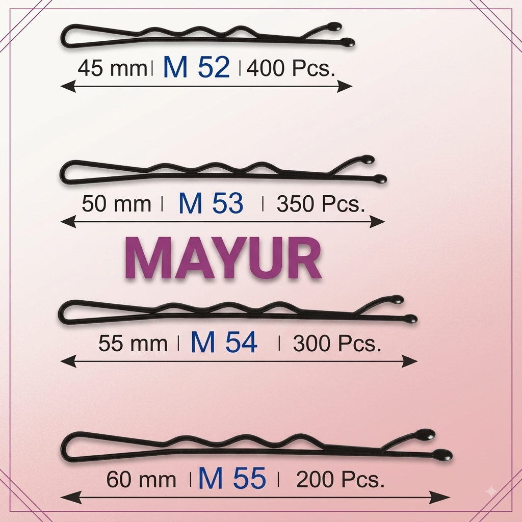 Mayur Premium Bobby Pins – Professional Salon Grade