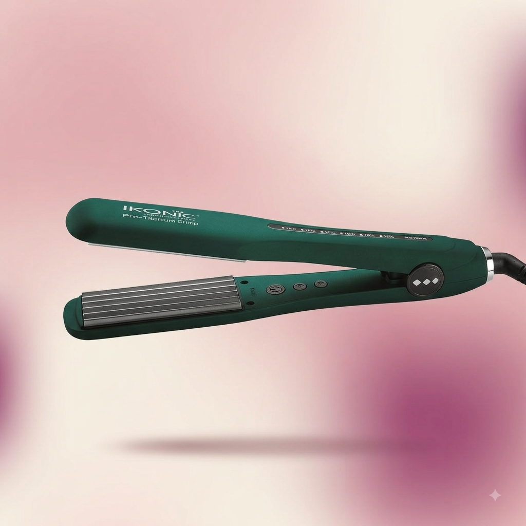 Ikonic Professional Pro Titanium Crimp Hair Crimper