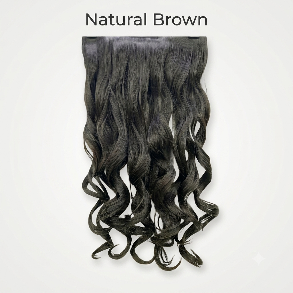 M35 — 22inches Seamless 4-Clip Wavy Hair Extension