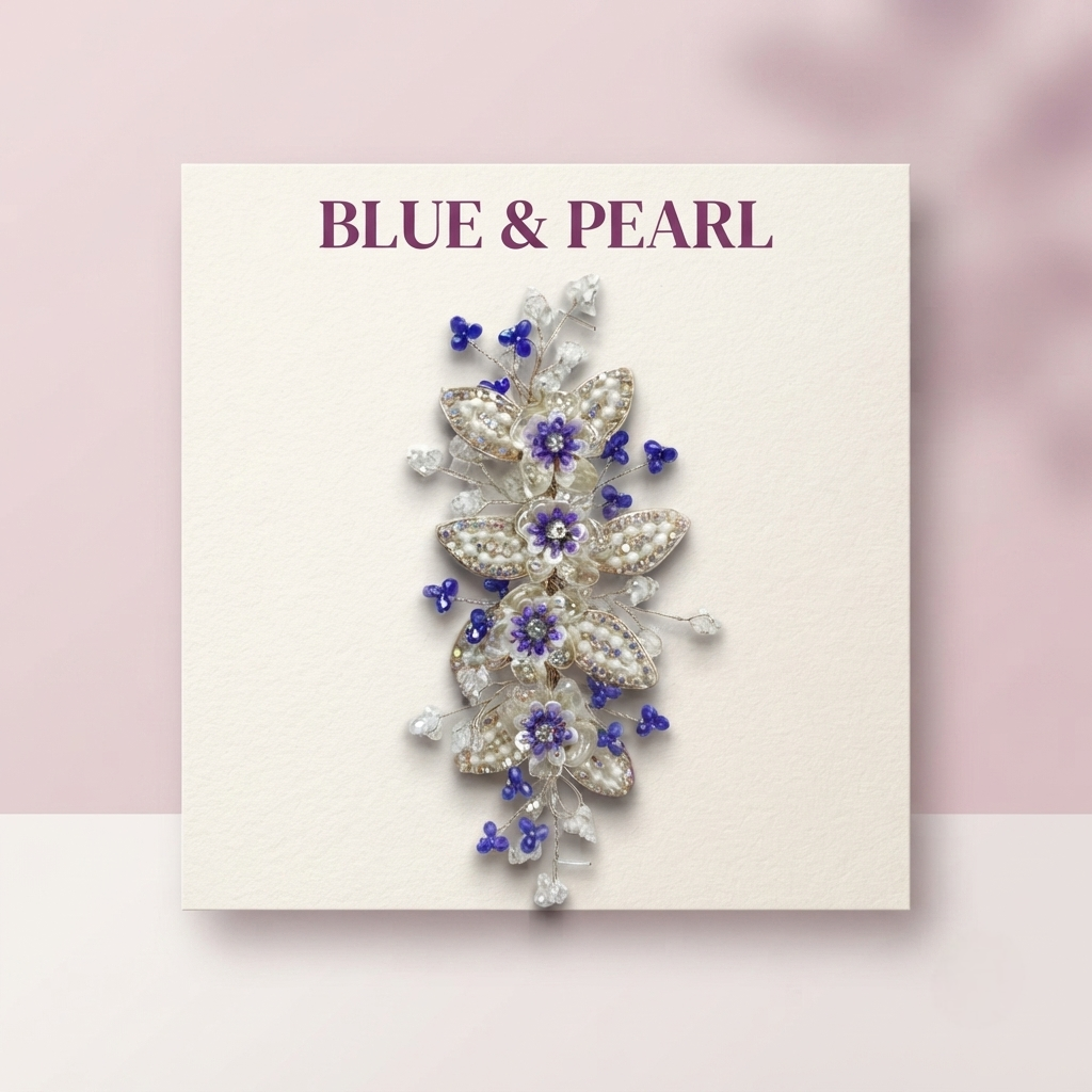 Hair veni Ethereal Blossom Crystal & Pearl Hair Vine