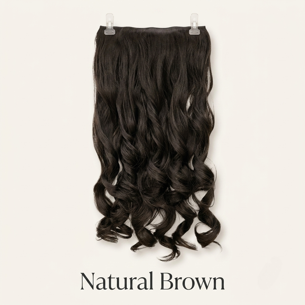 M800 LuxeWave 20" 5-Clip Natural-Blend Hair Extension