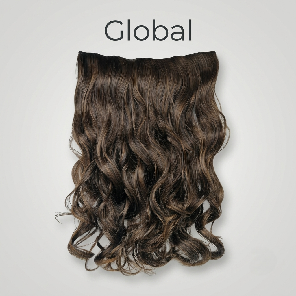 M 93 inches 18" Seamless 5-Clip Natural Wave Hair Extension (Model M93)