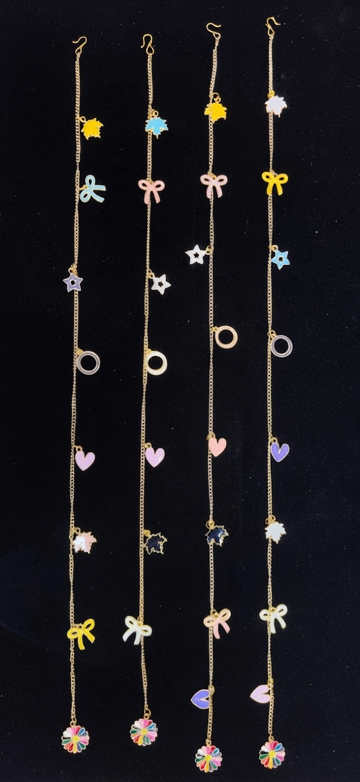 Boho-Chic Celestial Hair Drapes multi accessories chain hangings