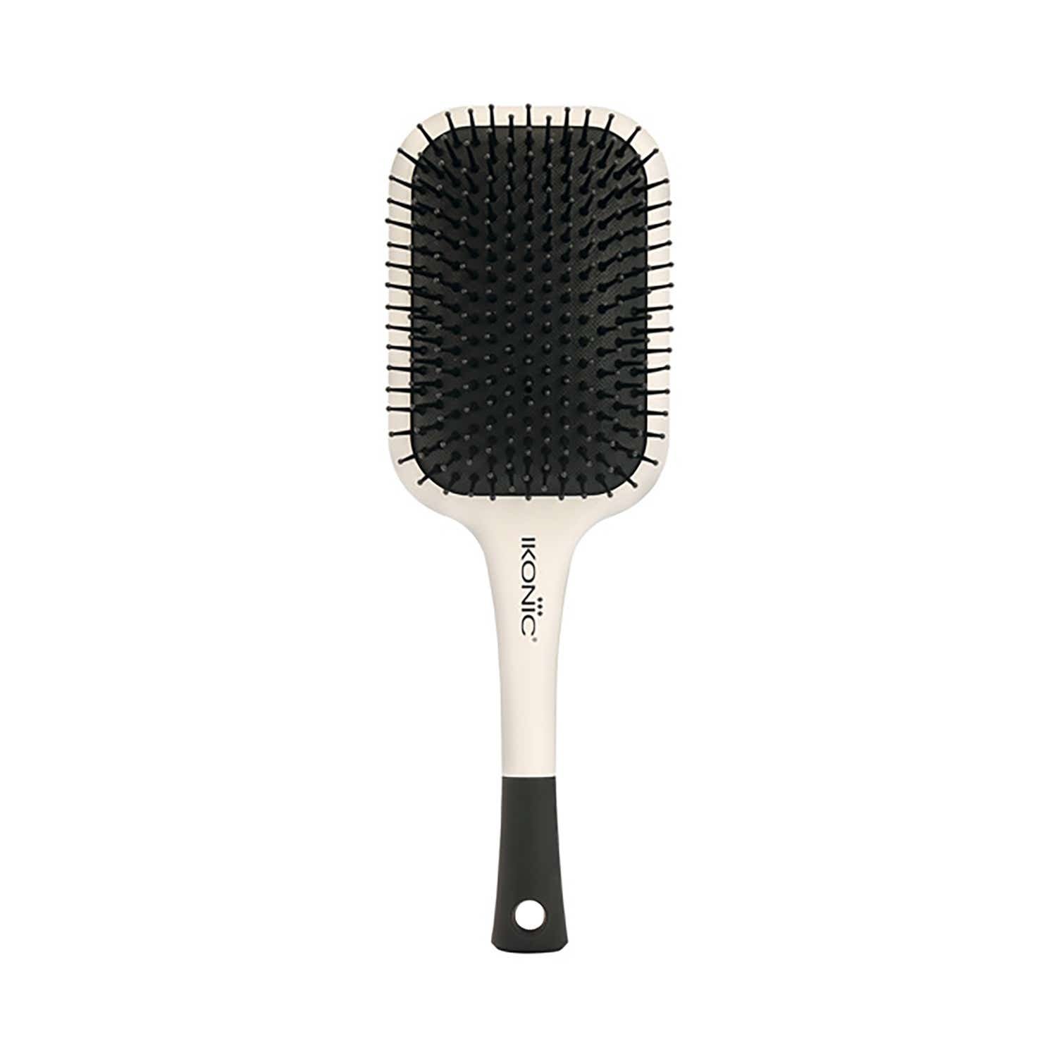 Ikonic Professional Artistic Paddle Brush (White & Black)