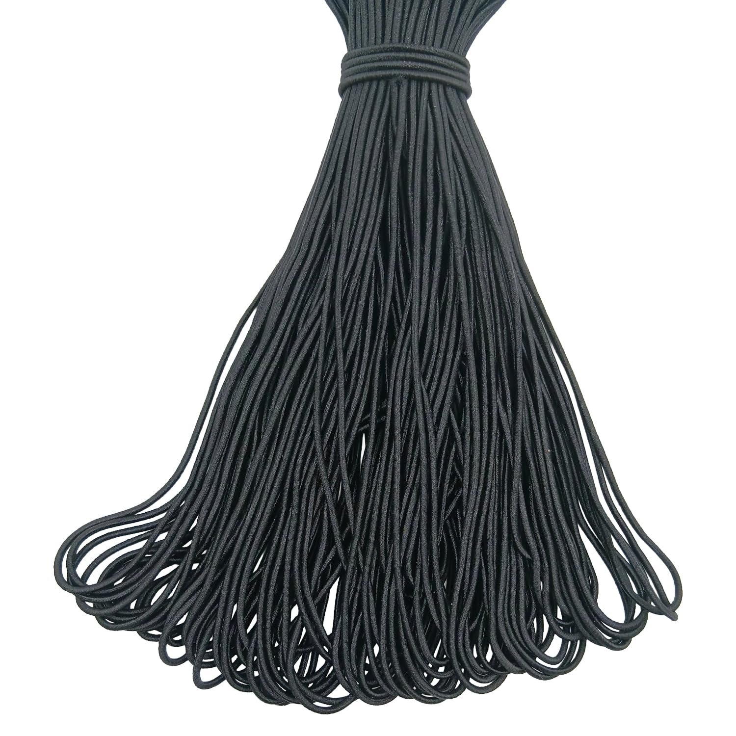Black elastic bungees rubber